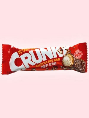 Шоколадный батончик Lotte Crunky Choco Bar / Лотте Кранки Дабл Бар с рисовыми хлопьями 30 гр