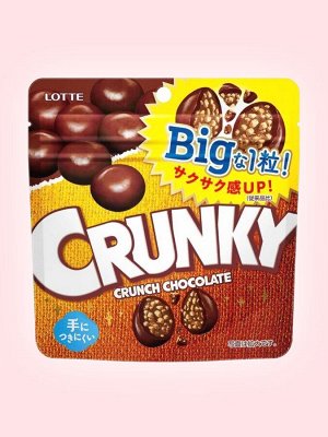 Шоколад Кранки хрустящий Big Pouch большой пакет, Lotte 72 гр из Японии