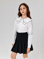 Блузка детская для девочек Prodlenka молочный