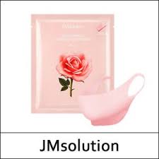 JMsolution Glow Luminous Flower Lift-Up V MASK Rose. Лифтинг маска бандаж для подбородка 1 шт.