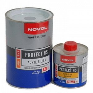 Грунтовка NOVOL акрил (4+1) Protect 310 HS ЧЕРНЫЙ (1л+отв) (1/6)