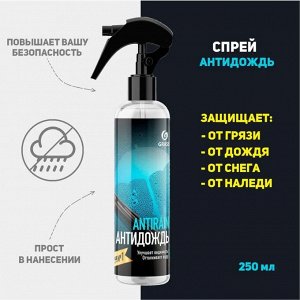 Средство для стекол и зеркал Антидождь 250мл