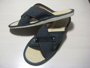 Обувь домашняя (Тапочки кожаные) МУЖСКИЕ