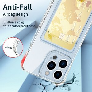 Чехол на телефон с карманом для карт/ картхолдер iphone/ айфон