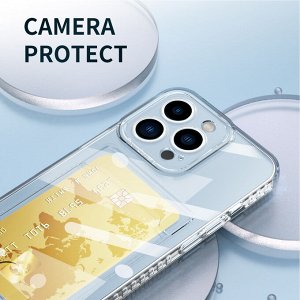 Чехол на телефон с карманом для карт/ картхолдер iphone/ айфон