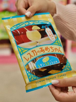 Леденцы со вкусом освещающего лимонада Senjaku 50 гр Японские сладости