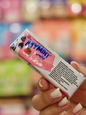 Конфета жевательная со вкусом мяты и клубники Boonprasert "Mymint" Fruit Mint 32 гр из Таиланда