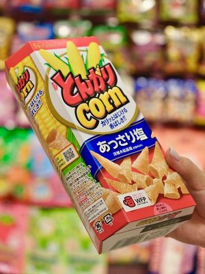 Чипсы кукурузные Tongari Corn с легким соленым вкусом House Foods 68 гр