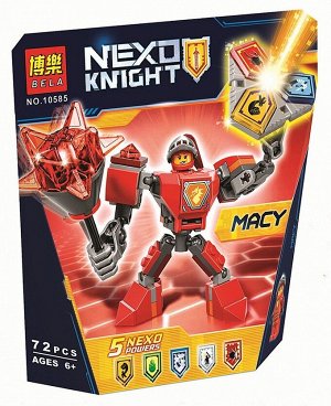 Конструктор BELA Nexo Knights "Боевые доспехи Мэйси " ,72 детали