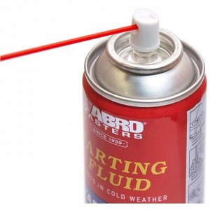 Жидкость для быстрого старта ABRO Masters Starting Fluid, для бензиновых и дизельных двигателей, аэрозоль 400мл, арт. SF-650-400-AM-RE