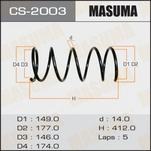 Пружина подвески MASUMA front PRESAGE/ U30