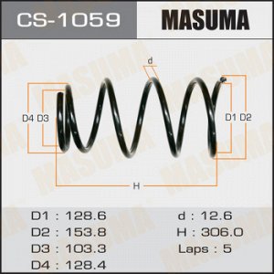 Пружина подвески MASUMA front PROBOX/ NCP50