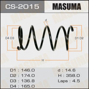 Пружина подвески MASUMA front X-TRAIL/ T30, NT30