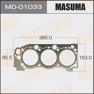 Прокладка Головки блока MASUMA 5VZ-FE LH (1/10) Толщина 1,60 мм