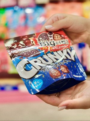 Шоколад Кранки хрустящий Big Pouch большой пакет "Хрустящее печенье", Lotte 72 гр из Японии