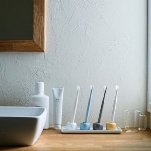 MUJI Porcelain Toothbrush Stand (1-slot) – подставка для одной зубной щётки из белого фарфора
