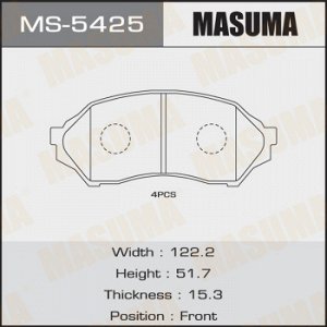 Колодки дисковые MASUMA