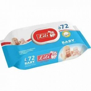 Салфетки влажные LiLi детские календула вит Е 72шт/20