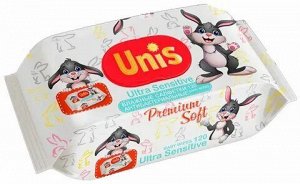 Салфетки влажные Unis 120 для детей c Д-пантенолом 120 шт/5