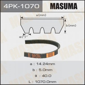 Ремень ручейковый MASUMA 4PK-1070