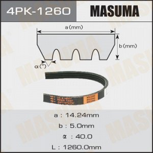 Ремень ручейковый MASUMA 4PK-1260