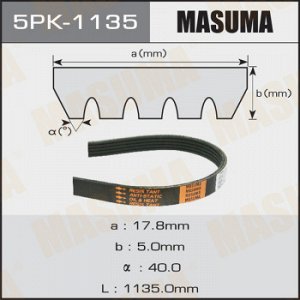 Ремень ручейковый MASUMA 5PK-1135