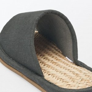 MUJI Open-toe Marai grass Slippers - домашние тапочки с открытым носком из травы марай