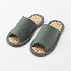 MUJI Open-toe Marai grass Slippers - домашние тапочки с открытым носком из травы марай