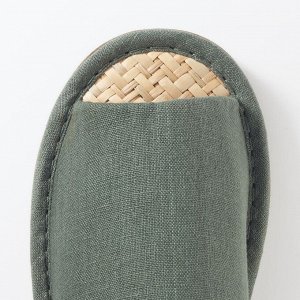 MUJI Open-toe Marai grass Slippers - домашние тапочки с открытым носком из травы марай