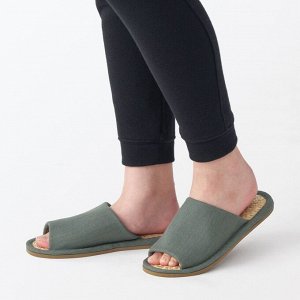 MUJI Open-toe Marai grass Slippers - домашние тапочки с открытым носком из травы марай