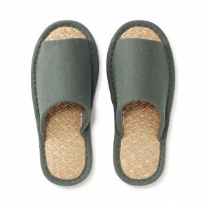MUJI Open-toe Marai grass Slippers - домашние тапочки с открытым носком из травы марай