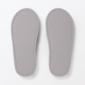 MUJI Washable Cotton Pile Slippers Closed-toe - домашние тапочки из махрового хлопка с закрытым носом