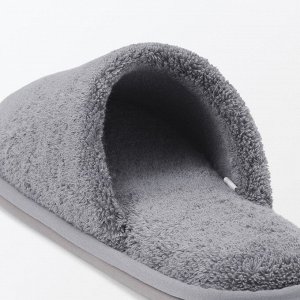 MUJI Washable Cotton Pile Slippers Closed-toe - домашние тапочки из махрового хлопка с закрытым носом