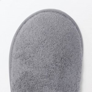 MUJI Washable Cotton Pile Slippers Closed-toe - домашние тапочки из махрового хлопка с закрытым носом