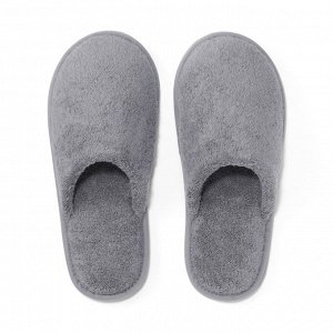 MUJI Washable Cotton Pile Slippers Closed-toe - домашние тапочки из махрового хлопка с закрытым носом