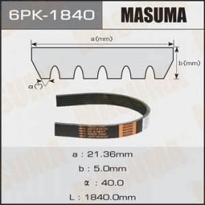 Ремень ручейковый MASUMA 6PK-1840