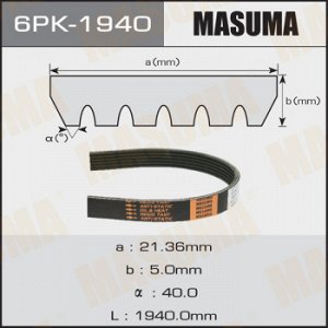 Ремень ручейковый MASUMA 6PK-1940