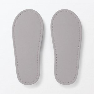 MUJI Washable Cotton Pile Slippers Closed-toe - домашние тапочки из махрового хлопка с закрытым носом