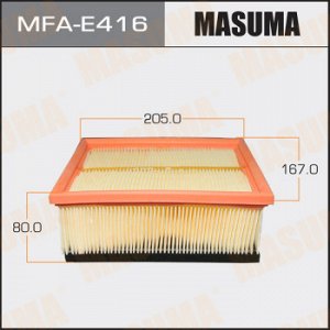 Воздушный фильтр MASUMA LHD PEUGEOT/ 206/ V1600, V2000 98- (1/20) MFA-E416