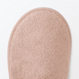MUJI Washable Cotton Pile Slippers Closed-toe - домашние тапочки из махрового хлопка с закрытым носом