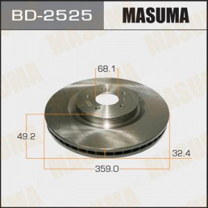 Диск тормозной MASUMA INFINITI M37/56 FX35/50