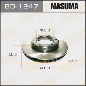 Диск тормозной MASUMA front LAND CRUISER/ FJ80L [уп.2]