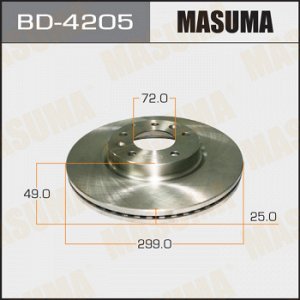 Диск тормозной MASUMA MAZDA6 05- [уп.2]