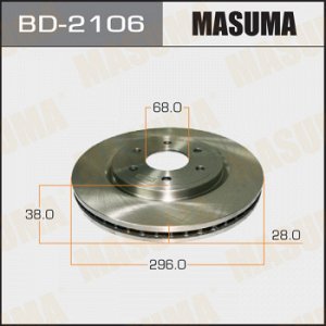 Диск тормозной MASUMA PATHFINDER/ R51, NAVARA/ D40M 04- [уп.2]