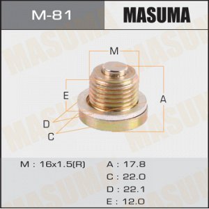 Болт маслосливной A/T С МАГНИТОМ MASUMA