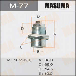 Болт маслосливной A/T С МАГНИТОМ MASUMA Honda ACCORD.CF3, CF4