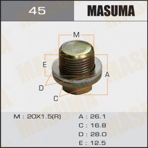 Болт маслосливной MASUMA Honda 20х1.5mm