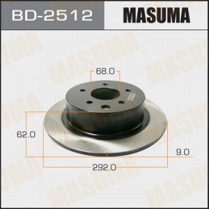 Диск тормозной MASUMA rear TEANA/ L33R [уп.2]