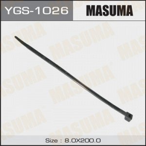 Хомут пластиковый MASUMA черный 8х200мм Ms_YGS-1026. 25шт