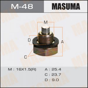 Болт маслосливной С МАГНИТОМ MASUMA Toyota CAMI, RUSH